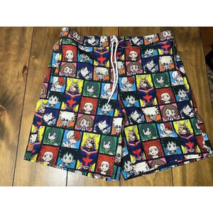 Funimation Shorts Mens Size XL My Hero Academia Swim Trunks Board Shorts